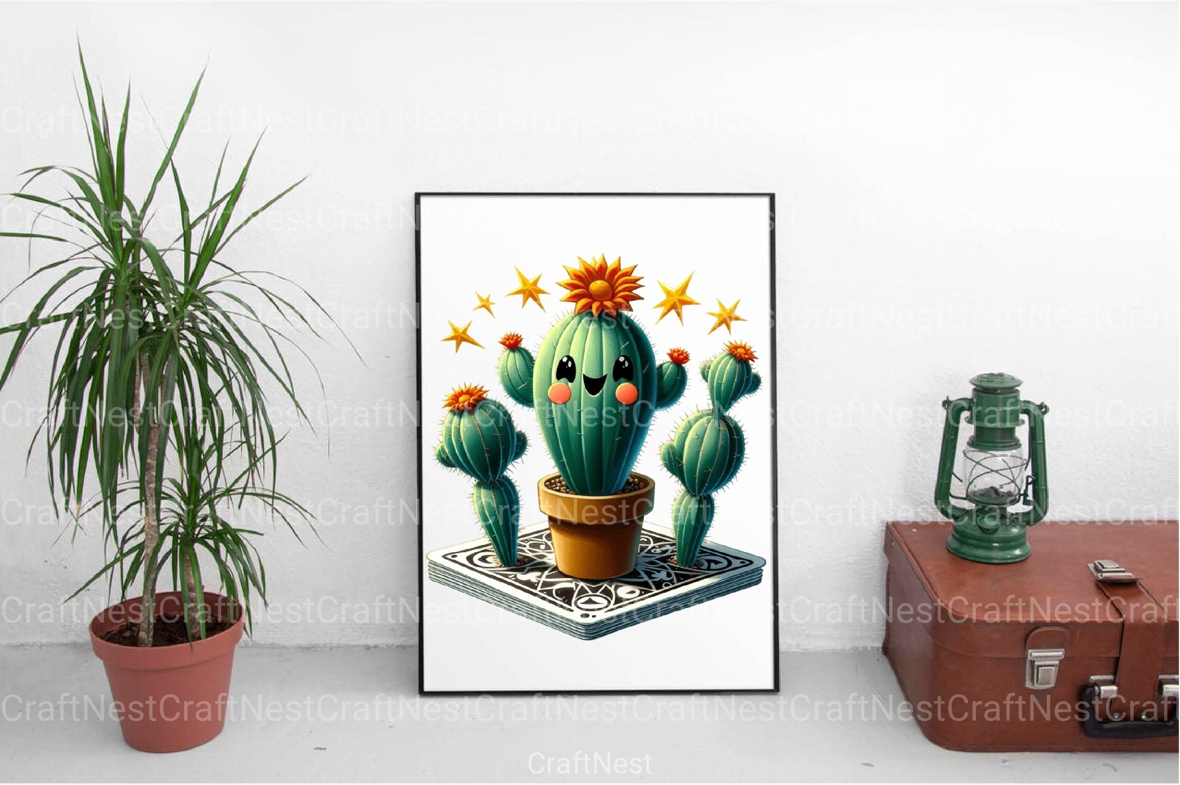 Funny Cactus Tarot Card Clipart Bundle - CraftNest - Digital Crafting and Art