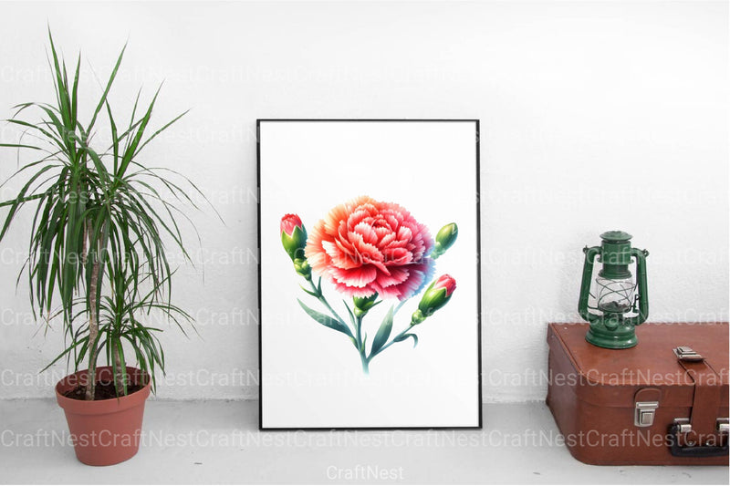 Carnation Clipart Bundle - CraftNest - Digital Crafting and Art