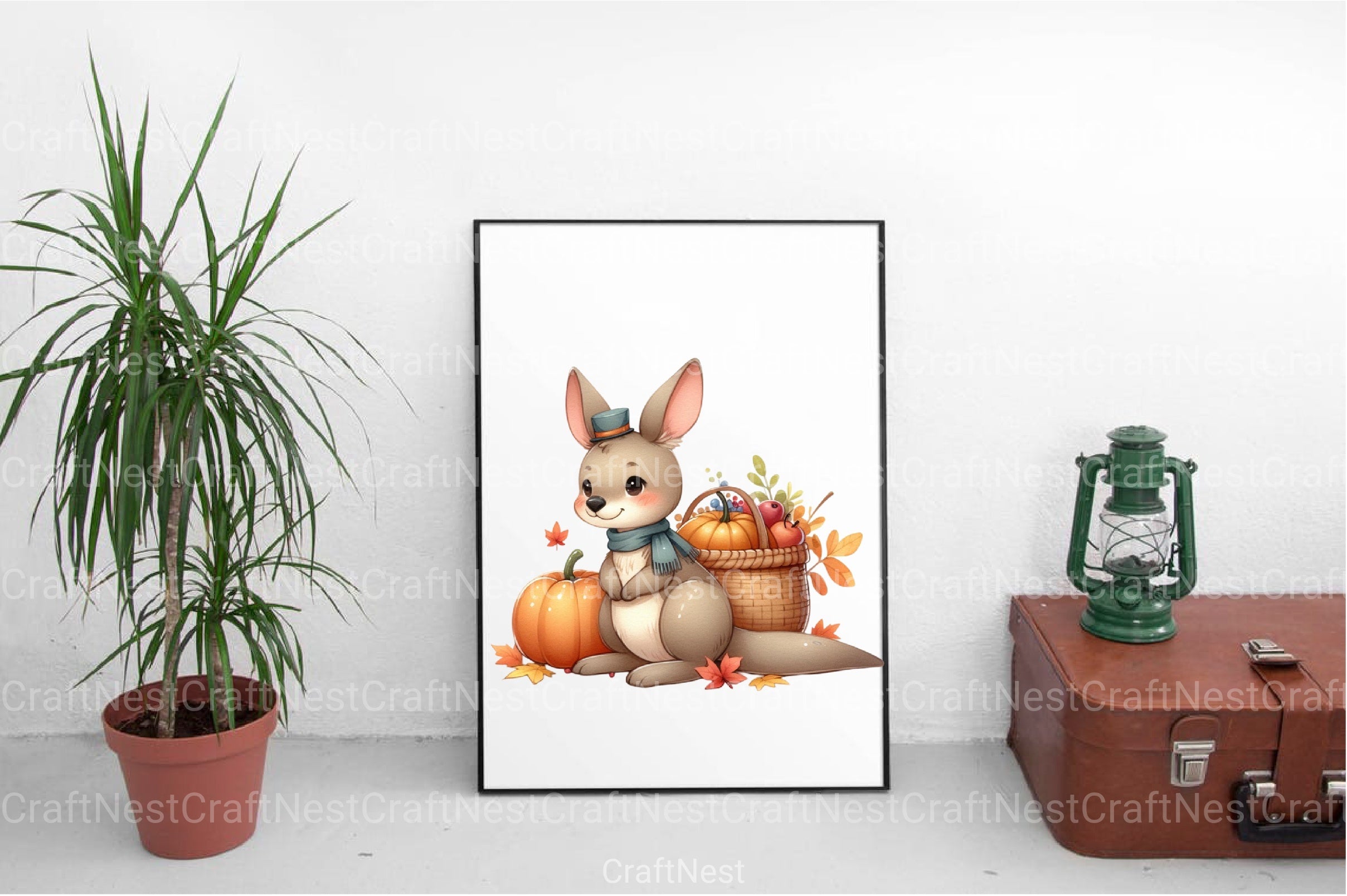 Autumn Kangaroo Clipart Bundle 67 - CraftNest - Digital Crafting and Art