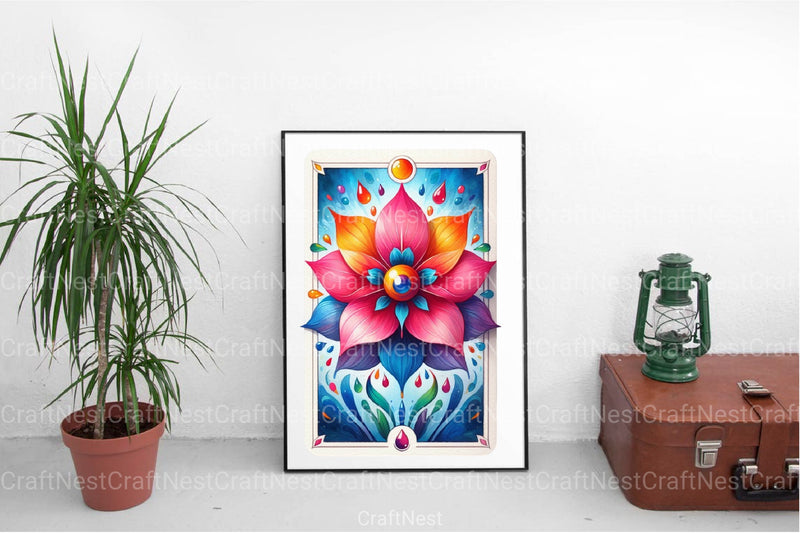 Flowers Tarot Cards Clipart Bundle 1 - CraftNest - Digital Crafting and Art