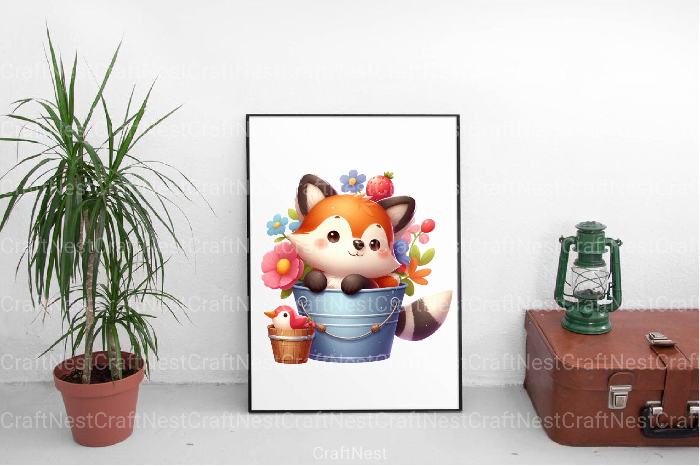 Cute Animal Clipart Bundle in Bucket - CraftNest - Digital Crafting and Art