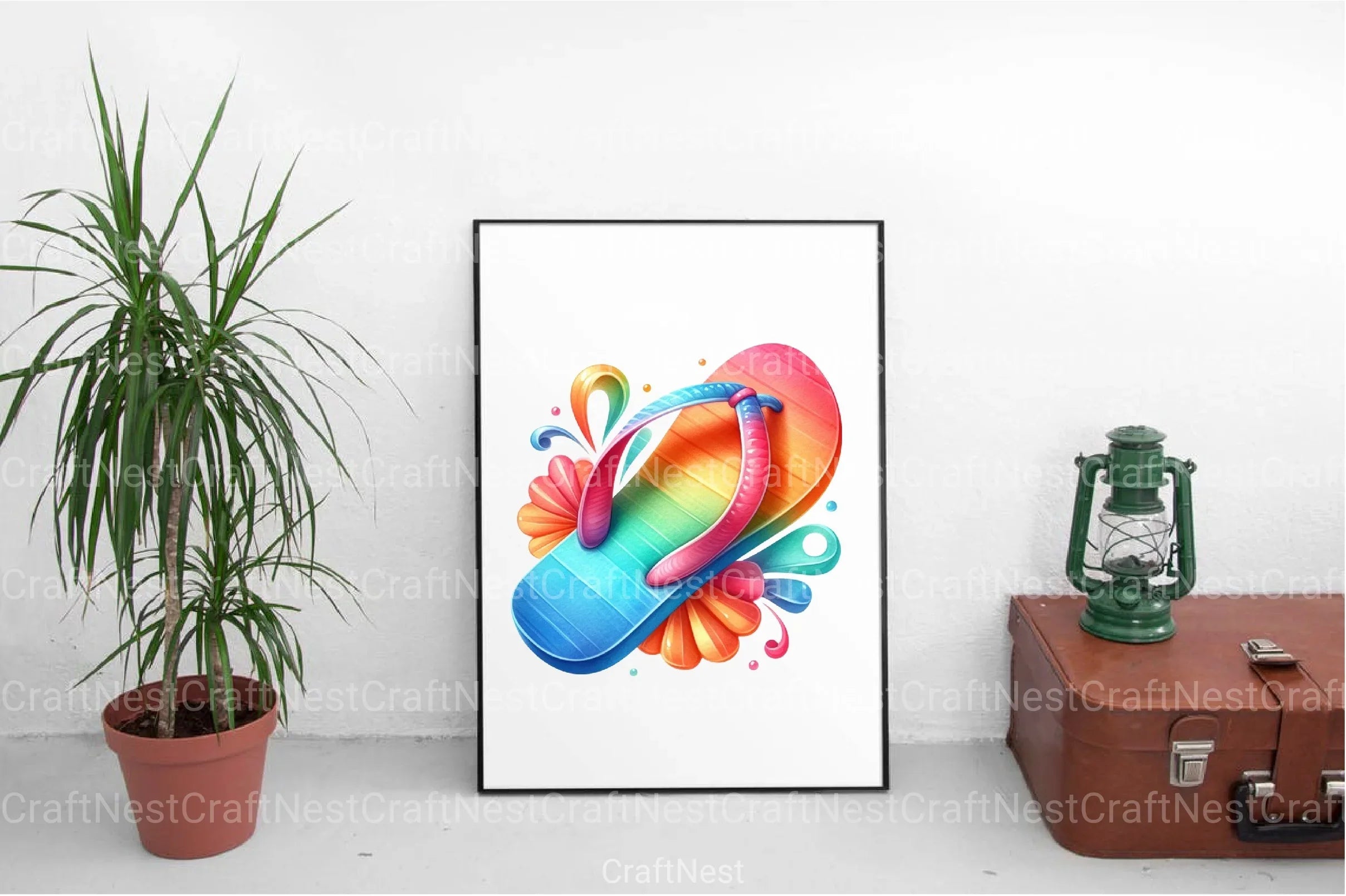 Summer Flip Flops Clipart Bundle 88 - CraftNest - Digital Crafting and Art