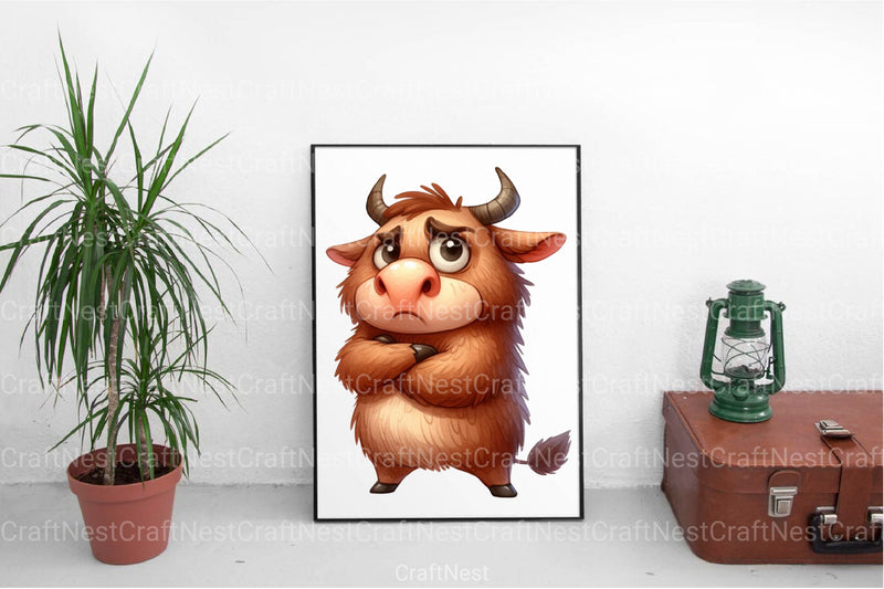 Funny Grumpy Animals Clipart Bundle 99 - CraftNest - Digital Crafting and Art