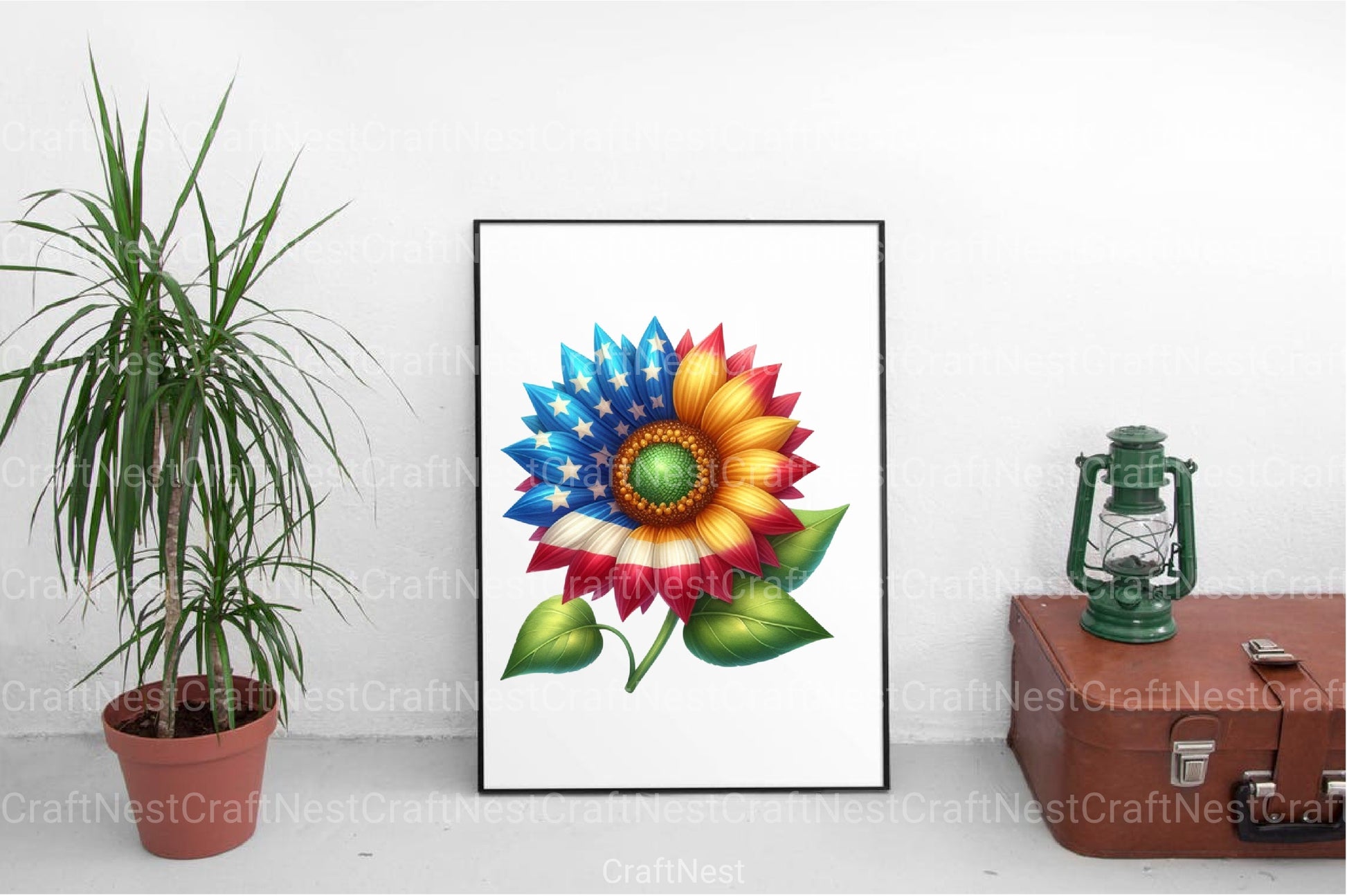 Sunflower 4th of July Clipart Bundle 3 - CraftNest - Digital Crafting and Art