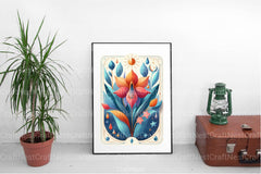 Birth Month Flower Tarot Card Clipart Bundle - CraftNest - Digital Crafting and Art