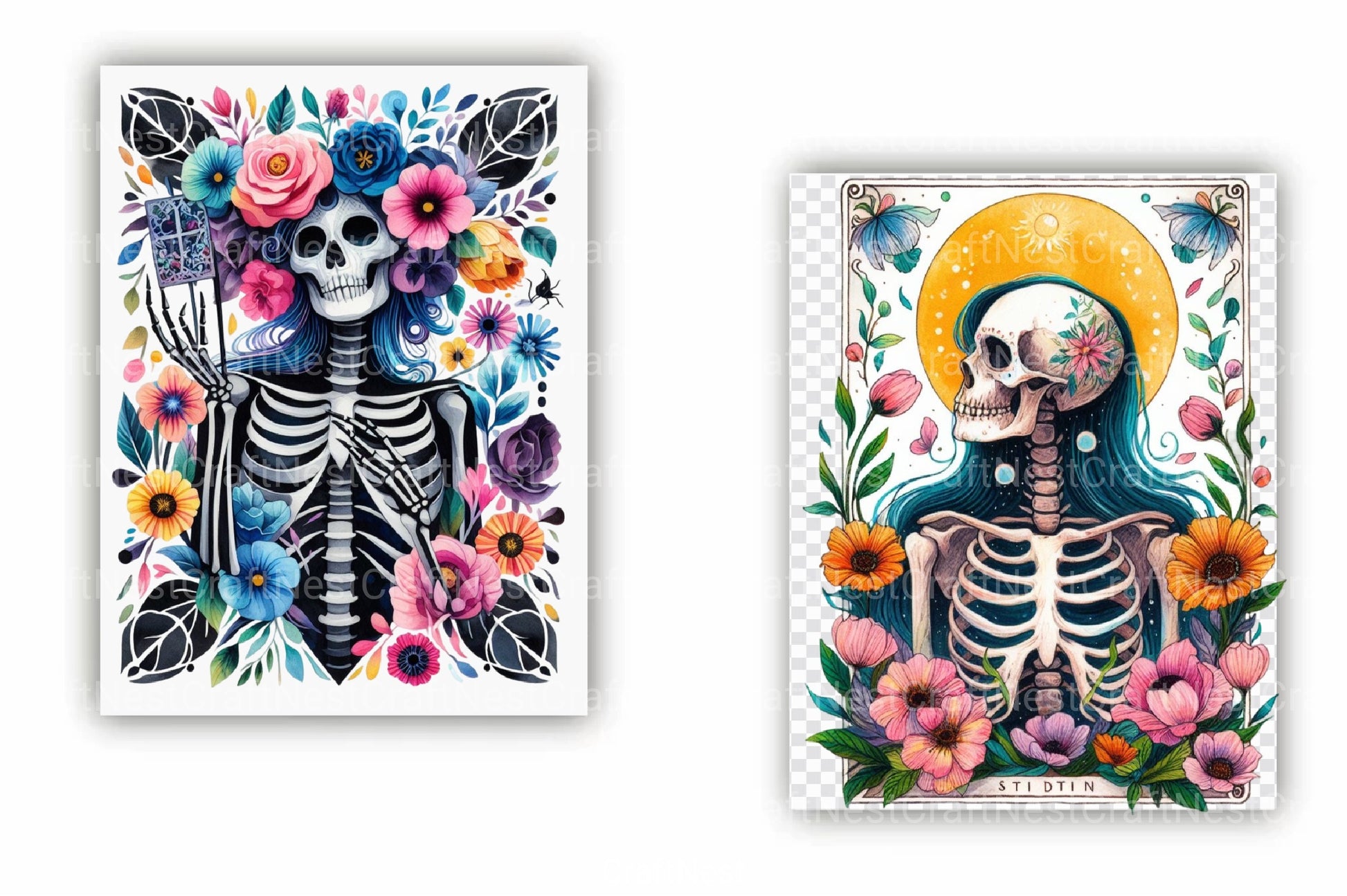 Plant Lady Tarot Card Clipart Bundle - CraftNest - Digital Crafting and Art