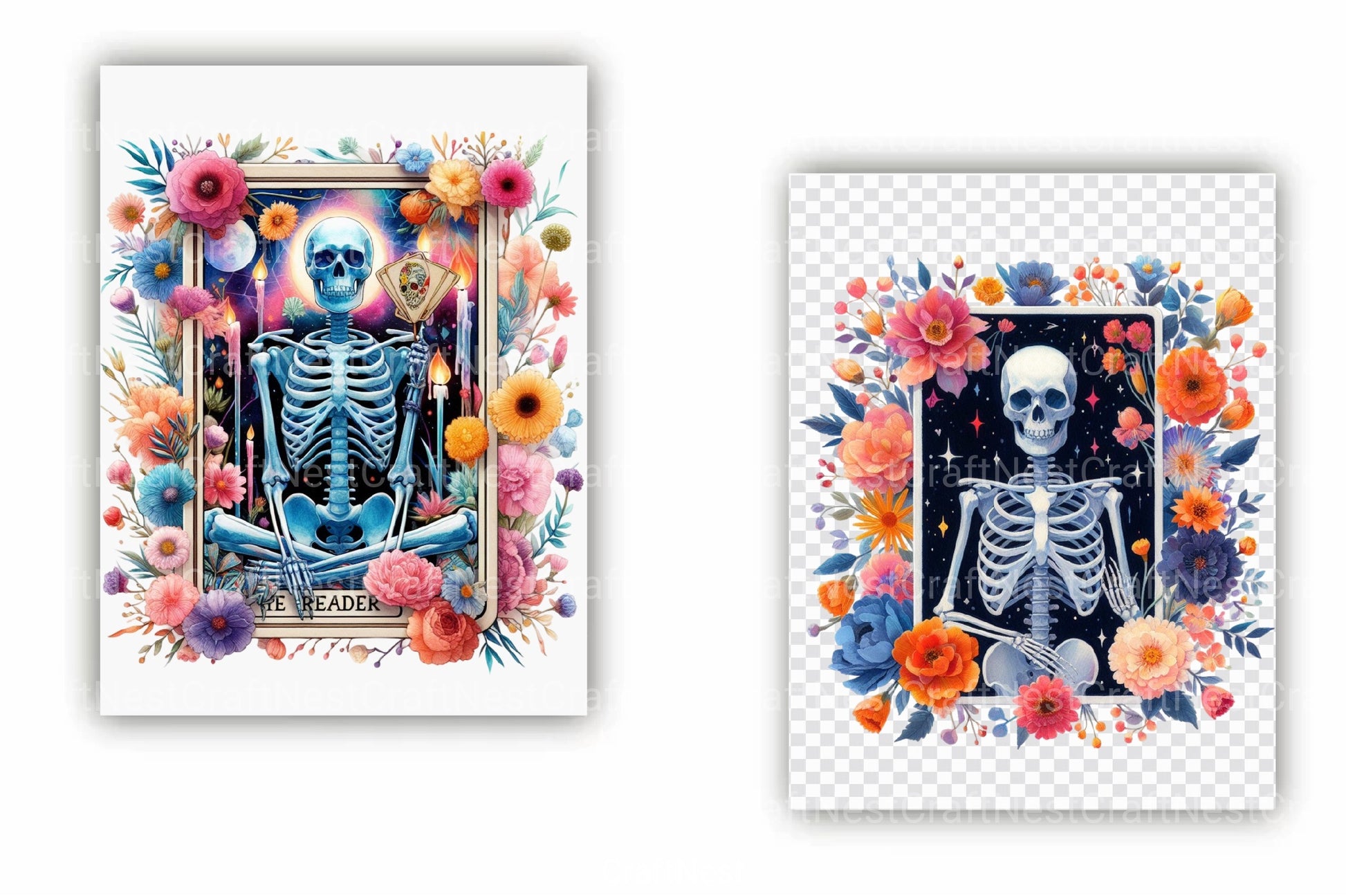 The Reader Tarot Card Clipart Bundle - CraftNest - Digital Crafting and Art