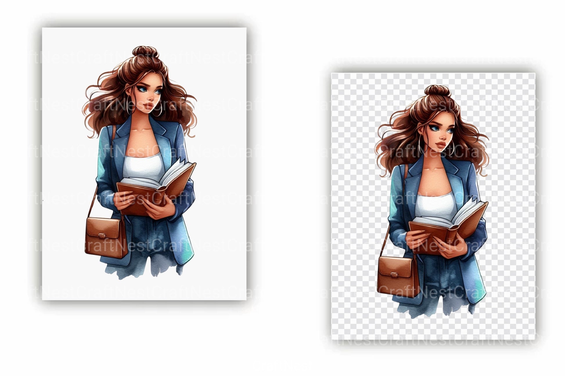 Black Women Clipart Bundle - CraftNest - Digital Crafting and Art