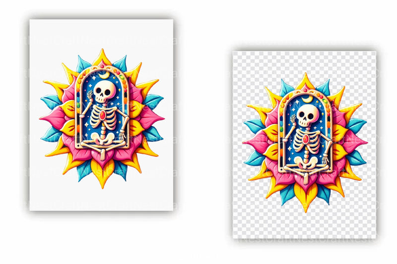 Funny Skeleton Tarot Card Clipart Bundle 1 - CraftNest - Digital Crafting and Art