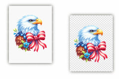 Cute American Eagle 4th of July Clipart Bundle - CraftNest - Digital Crafting and Art