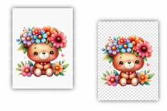 Kawaii Teddy Bear Clipart Bundle - CraftNest - Digital Crafting and Art