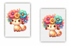 Cute Animals Stickers Clipart Bundle - CraftNest - Digital Crafting and Art