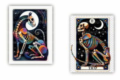 Skeleton Animal Tarot Card Clipart Bundle - CraftNest - Digital Crafting and Art