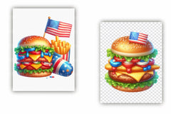 4th of July Fast Food Clipart Bundle 6 - CraftNest - Digital Crafting and Art
