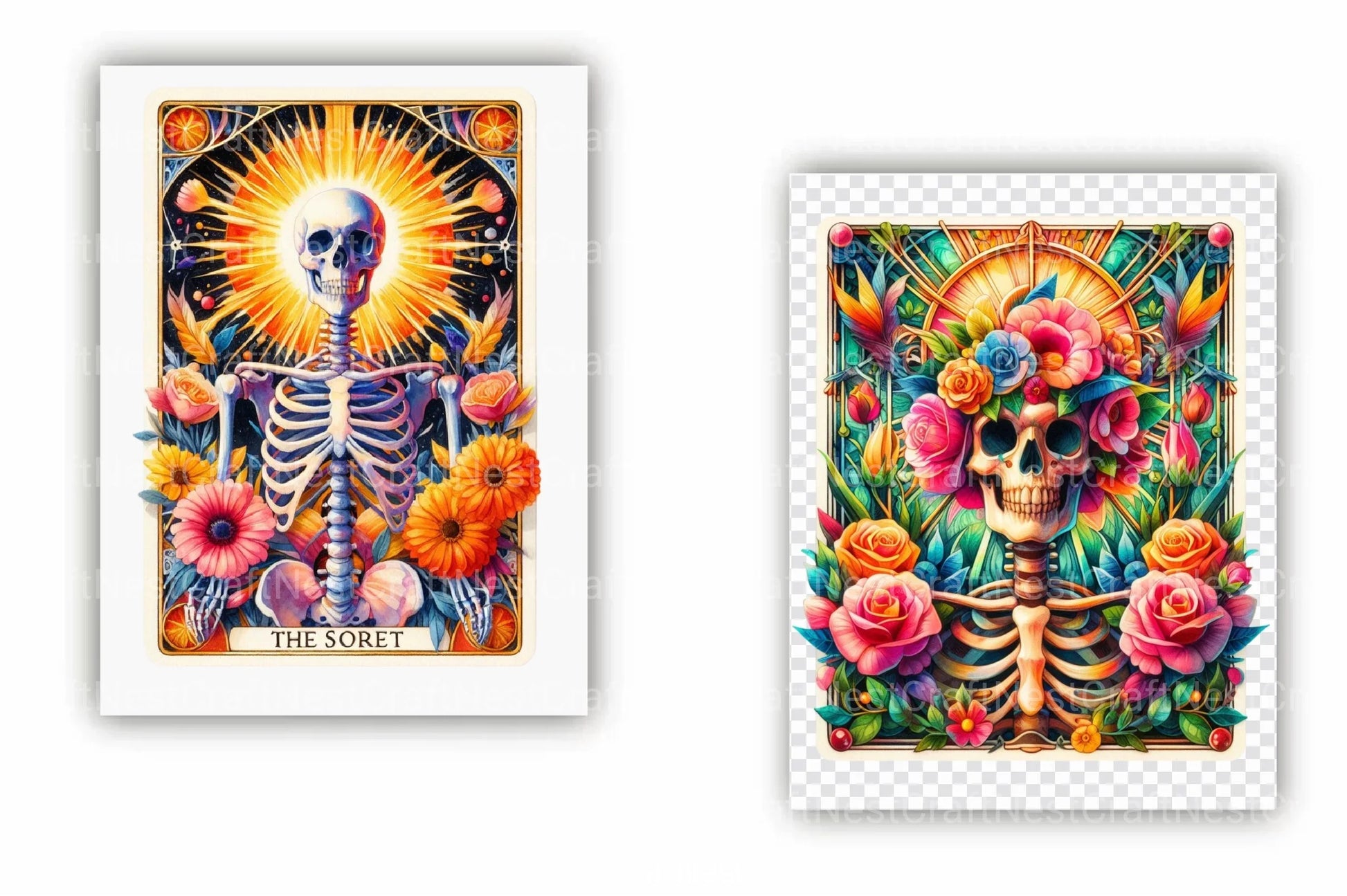 Halloween Tarot Card Clipart Bundle 66 - CraftNest - Digital Crafting and Art