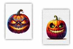 Horror Pumpkin Clipart Bundle 77 - CraftNest - Digital Crafting and Art