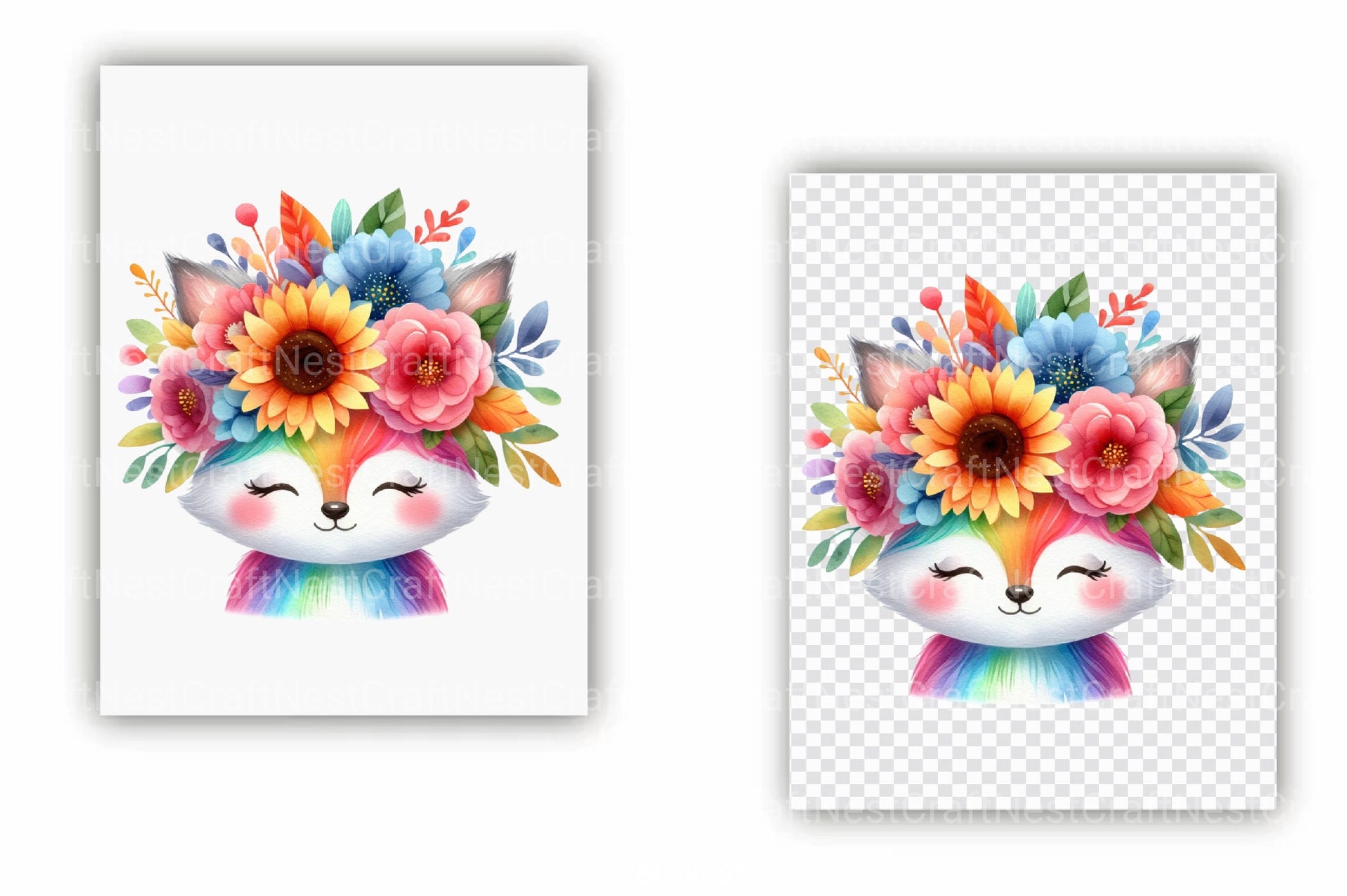 Hello Summer Animals Clipart Bundle - CraftNest - Digital Crafting and Art