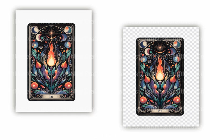 Witch Tarot Cards Clipart Bundle - CraftNest - Digital Crafting and Art