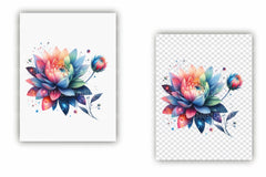 Mother's Day Flowers & Galaxy Clipart Bundle - CraftNest - Digital Crafting and Art