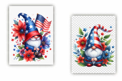 4th of July Gnome Clipart Bundle 1 - CraftNest - Digital Crafting and Art
