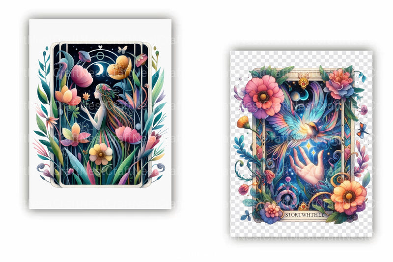 Fairy Tale Tarot Card Clipart Bundle - CraftNest - Digital Crafting and Art