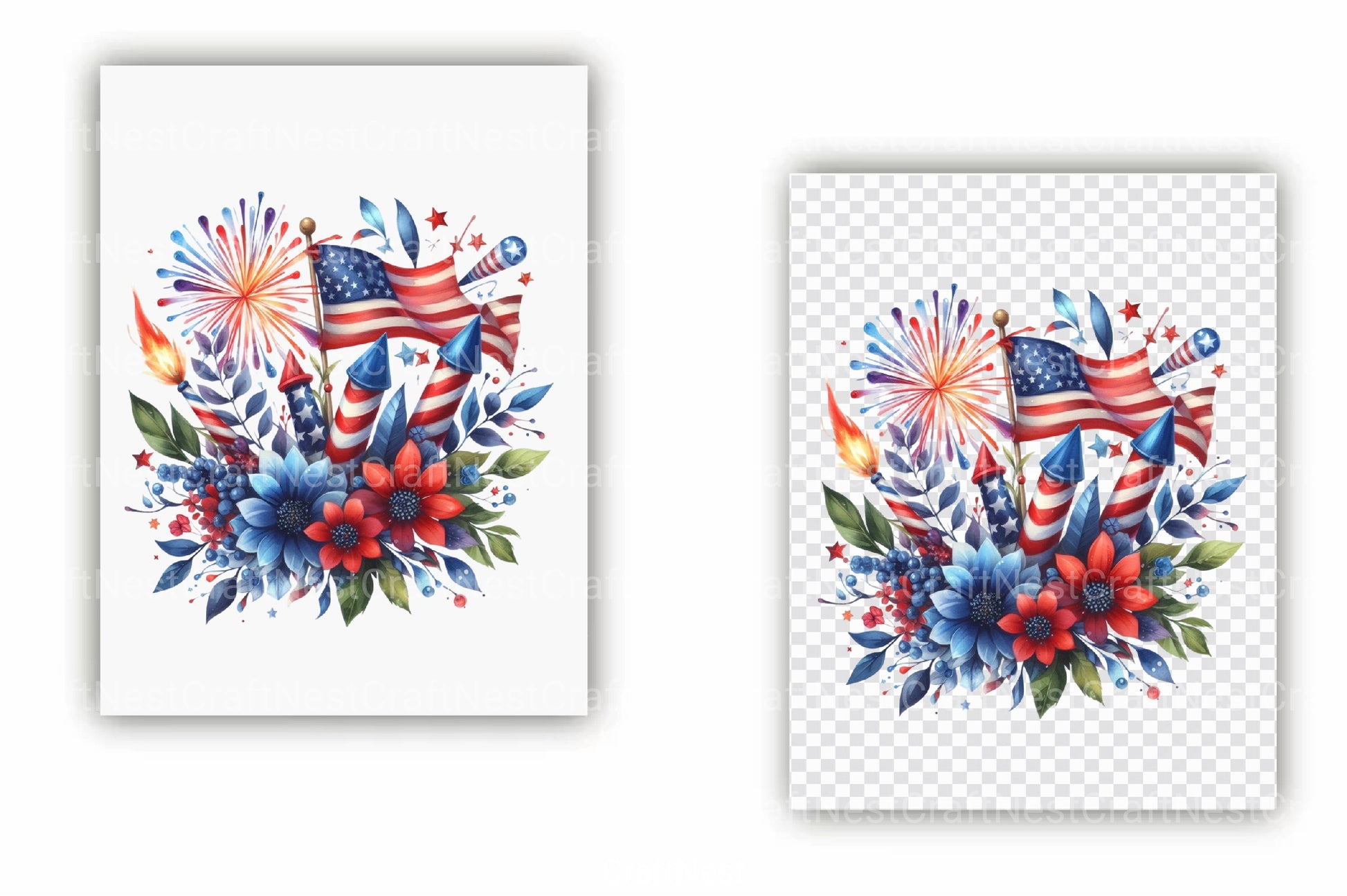 4th of July Clipart Bundle 17 - CraftNest - Digital Crafting and Art