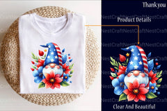 4th of July Gnome Clipart Bundle 1 - CraftNest - Digital Crafting and Art