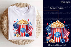 4th of July Popcorn Bucket Clipart Bundle 99 - CraftNest - Digital Crafting and Art