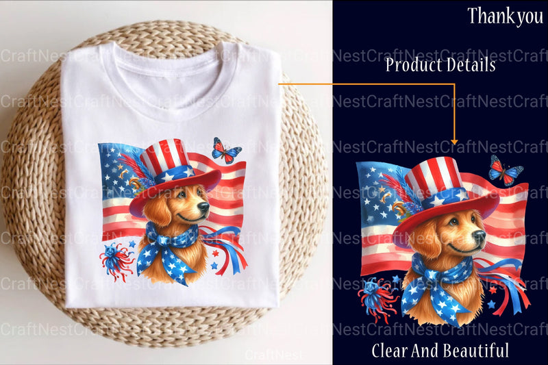 4th of July Dog Clipart Bundle 3 - CraftNest - Digital Crafting and Art