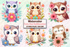 Cute Owl Clipart Bundle 1