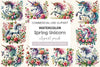 Spring Unicorn Clipart Bundle