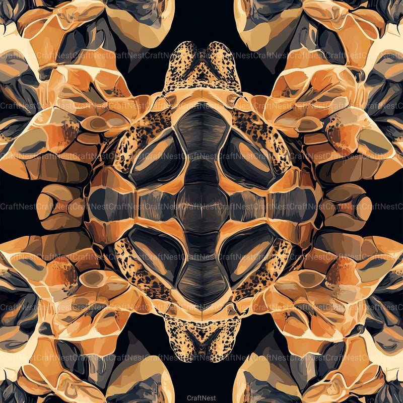 Tortoiseshell Seamless Pattern Digital Paper - CraftNest - Digital Crafting and Art