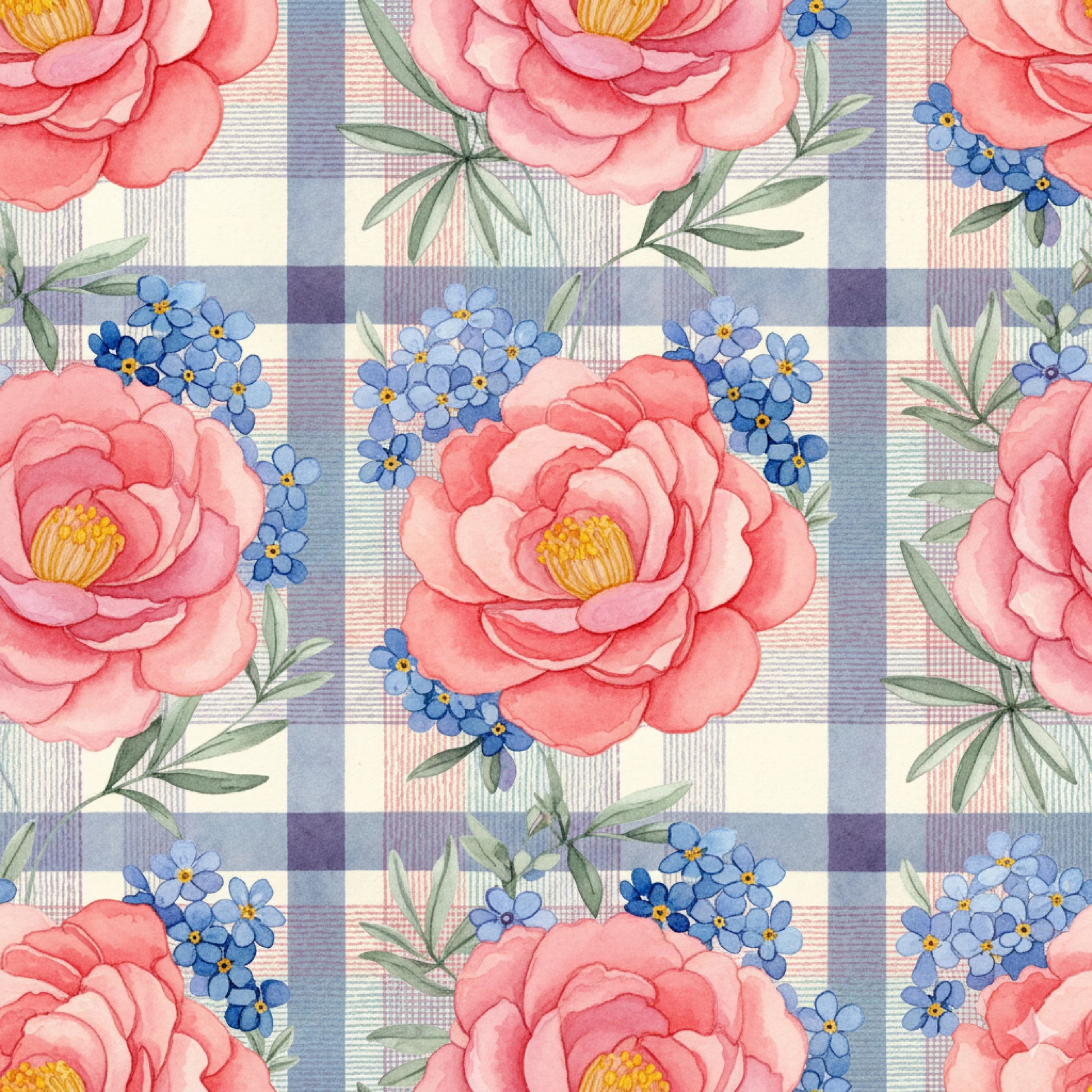 Floral Seamless Pattern Set Digital Paper - CraftNest - Digital Crafting and Art