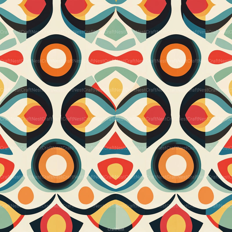 Geometric Seamless Patterns Digital Paper - CraftNest - Digital Crafting and Art