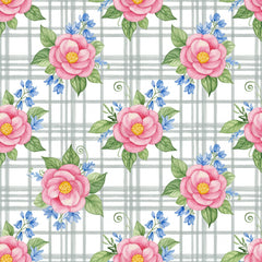 Pink Peonies Seamless Pattern Digital Paper - CraftNest - Digital Crafting and Art