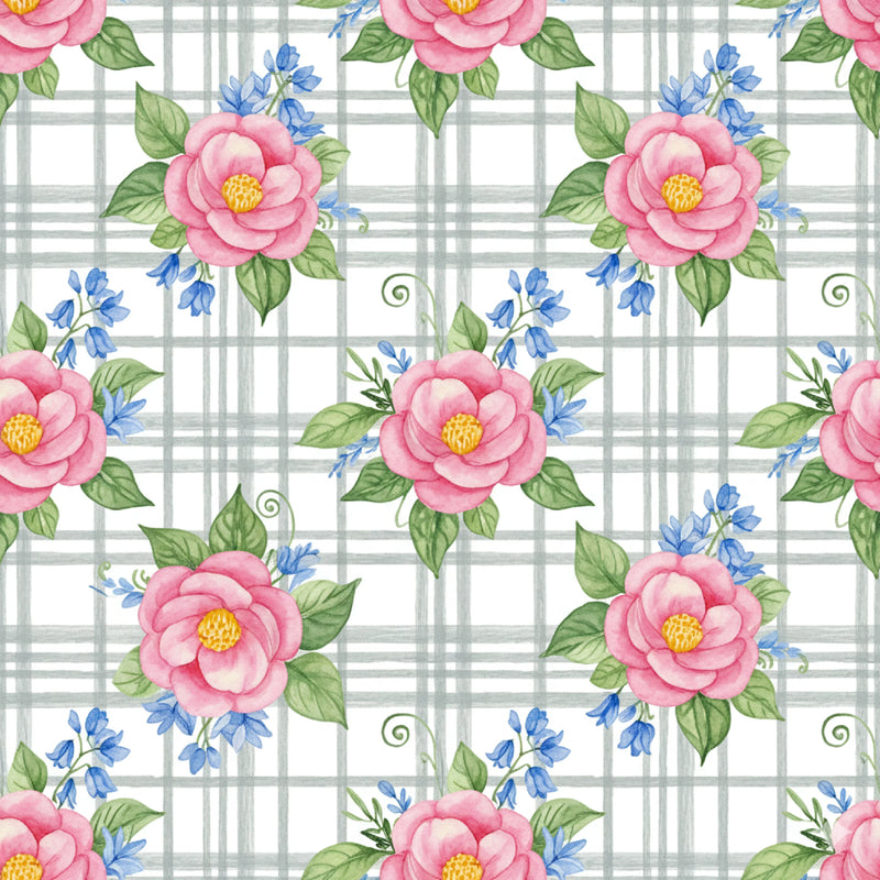 Pink Peonies Seamless Pattern Digital Paper - CraftNest - Digital Crafting and Art