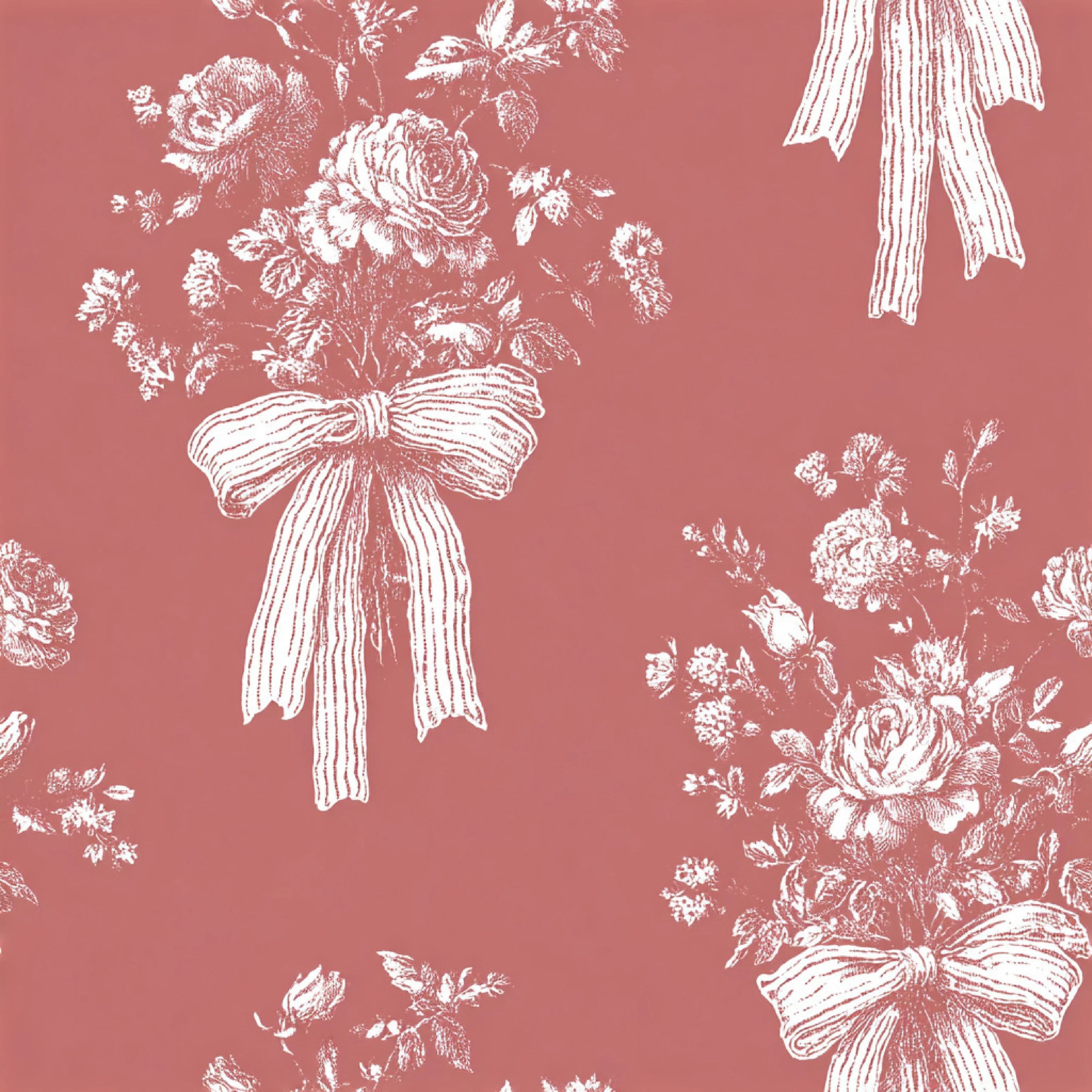 Pink French Toile De Jouy Pattern Clipart Bundle - CraftNest - Digital Crafting and Art