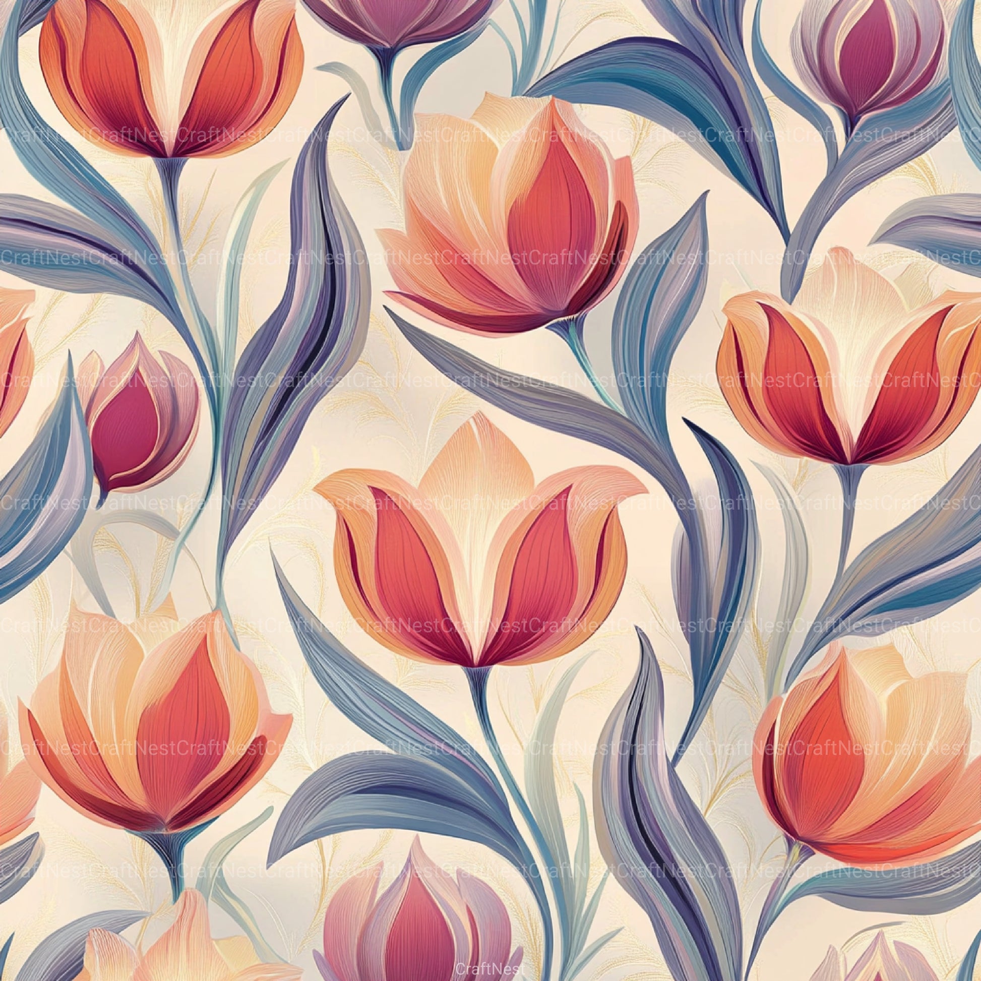 Tulipán Luxury Pattern Designs Clipart Bundle - CraftNest - Digital Crafting and Art