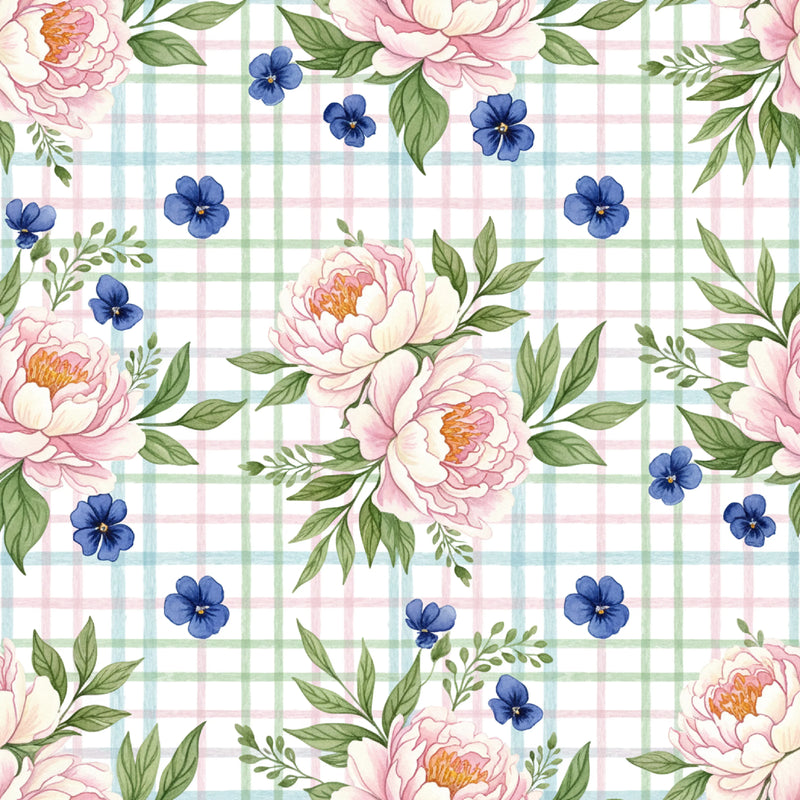 Pink Peonies Seamless Pattern Digital Paper - CraftNest - Digital Crafting and Art