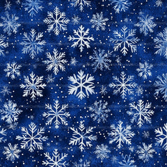 Blue Glitter Snowflakes Winter Pattern Clipart Bundle - CraftNest - Digital Crafting and Art