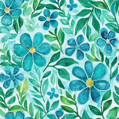 Navy Blue Yellow Cottage Flowers Pattern Clipart Bundle - CraftNest - Digital Crafting and Art