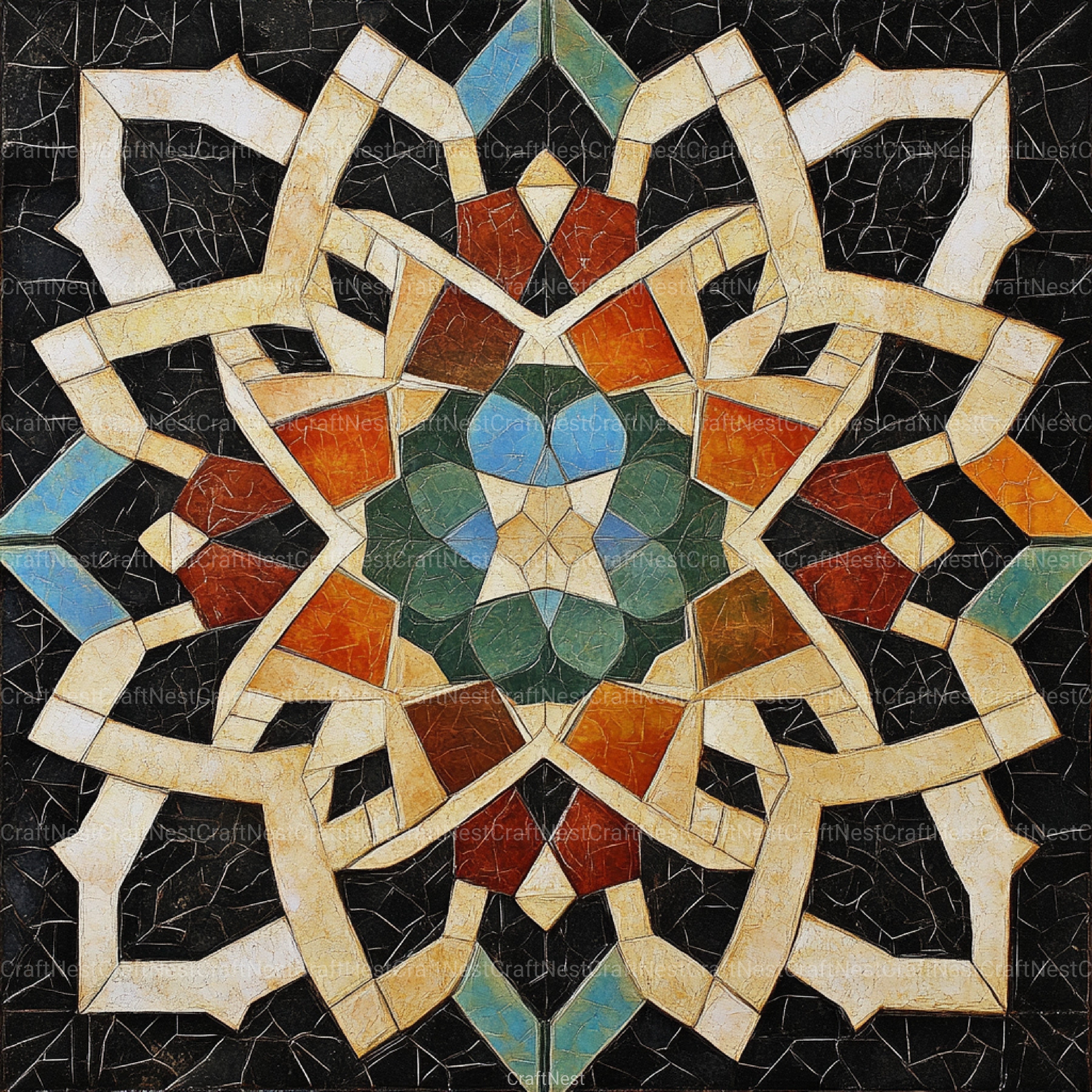 Sacred Geometry Alhambra Patterns Clipart Bundle - CraftNest - Digital Crafting and Art