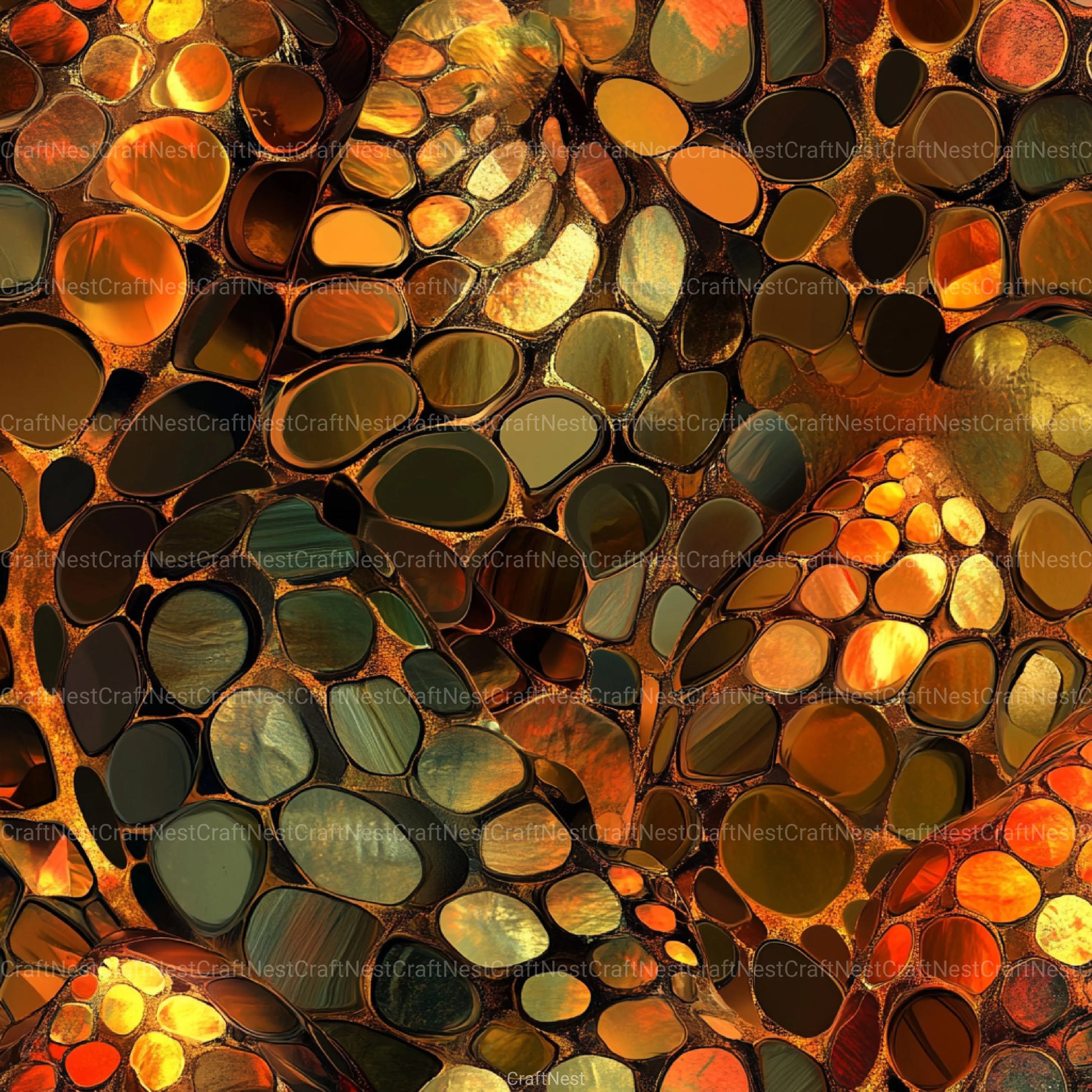 Tortoiseshell Seamless Pattern Digital Paper - CraftNest - Digital Crafting and Art