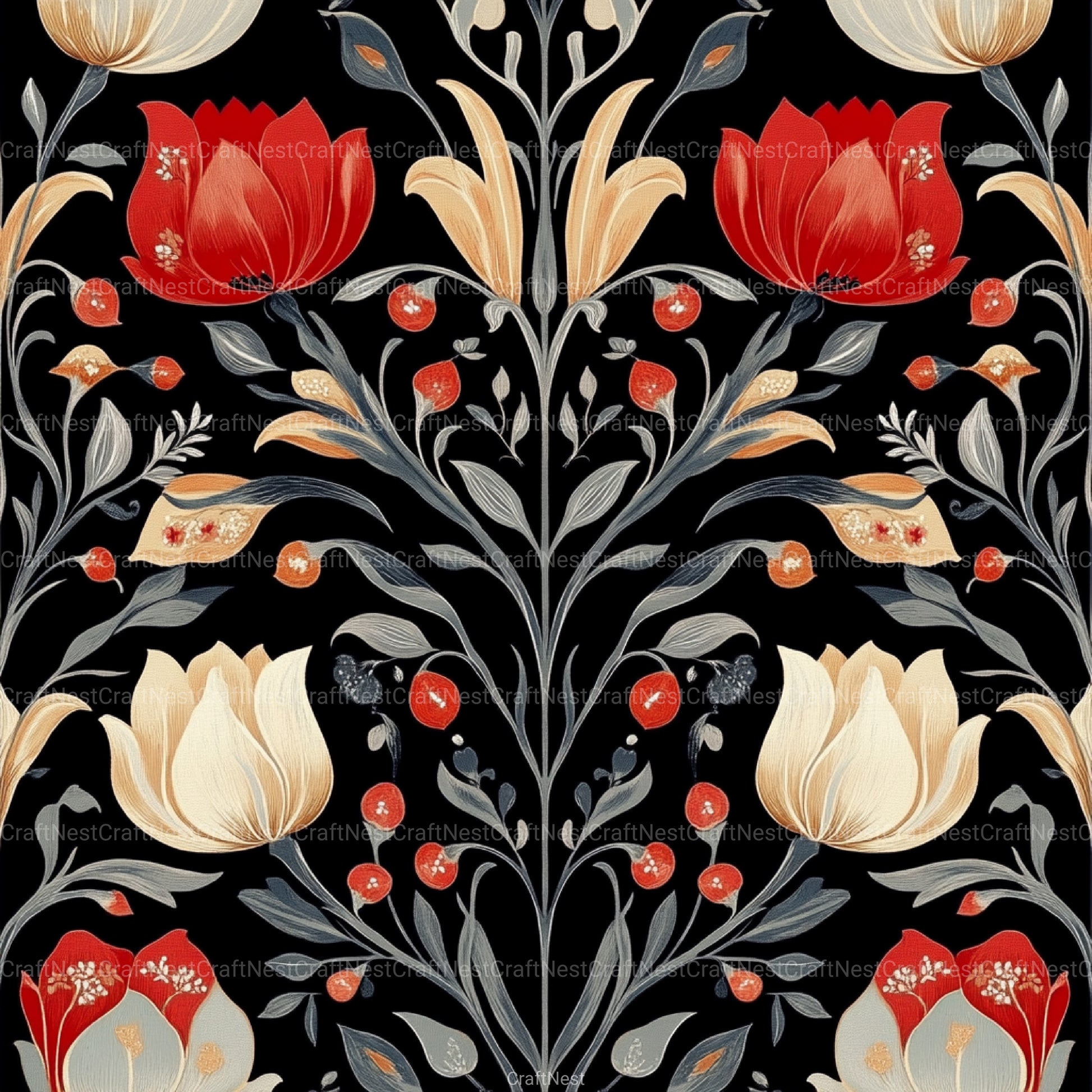 Tulipán Luxury Pattern Designs Clipart Bundle - CraftNest - Digital Crafting and Art