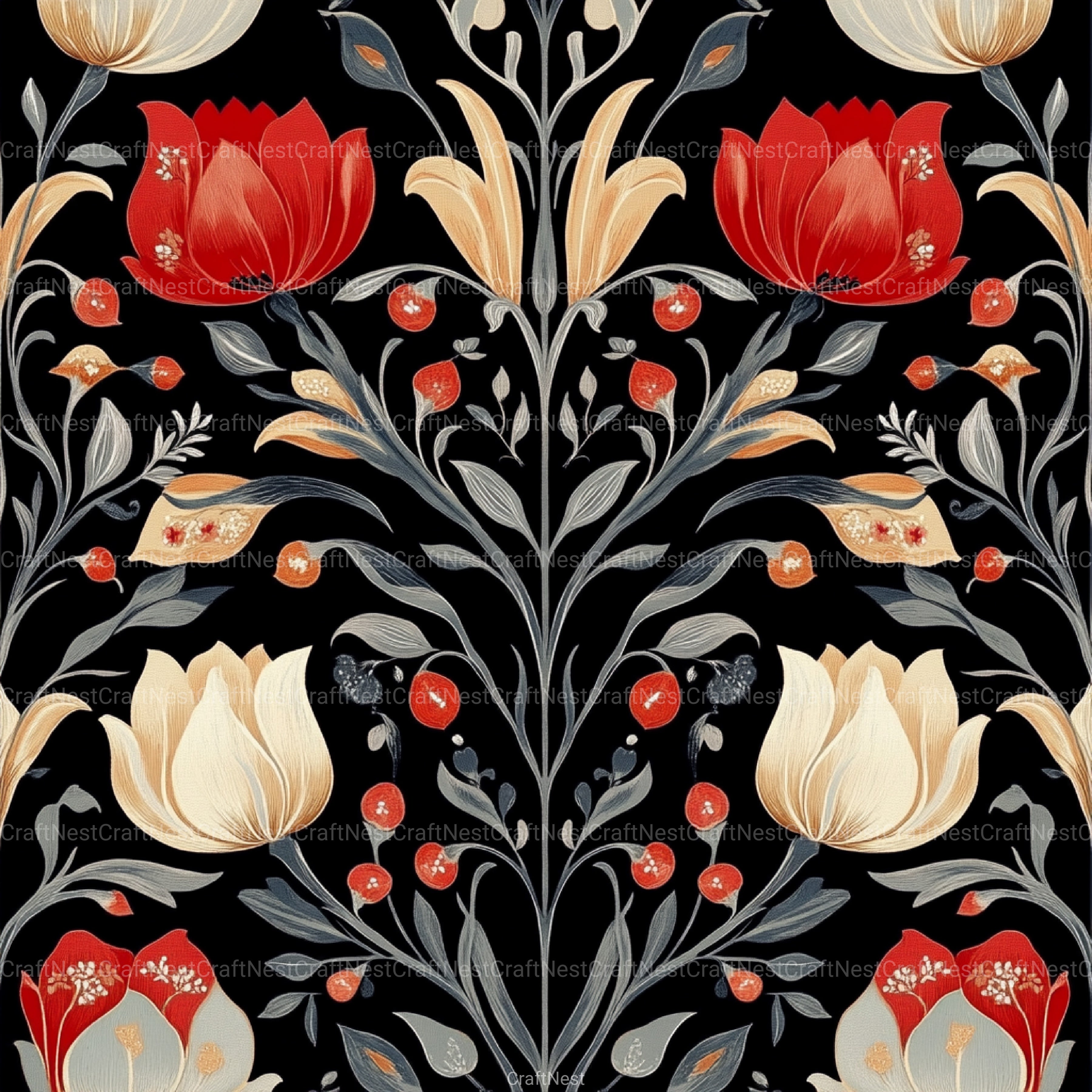 Tulipán Luxury Pattern Designs Clipart Bundle - CraftNest - Digital Crafting and Art