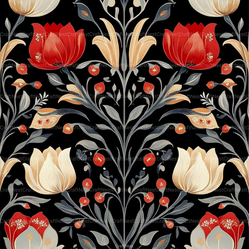 Tulipán Luxury Pattern Designs Clipart Bundle - CraftNest - Digital Crafting and Art