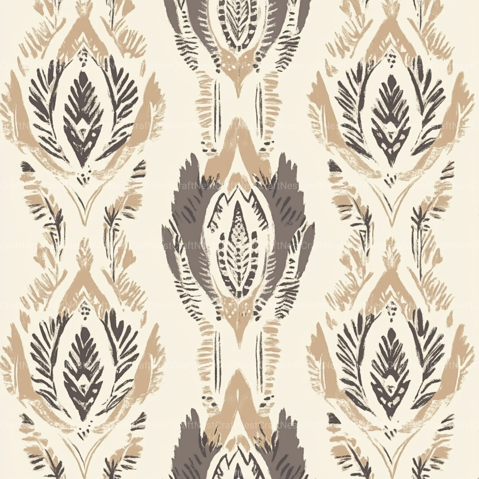 Boho Neutral Pattern Clipart Bundle - CraftNest - Digital Crafting and Art