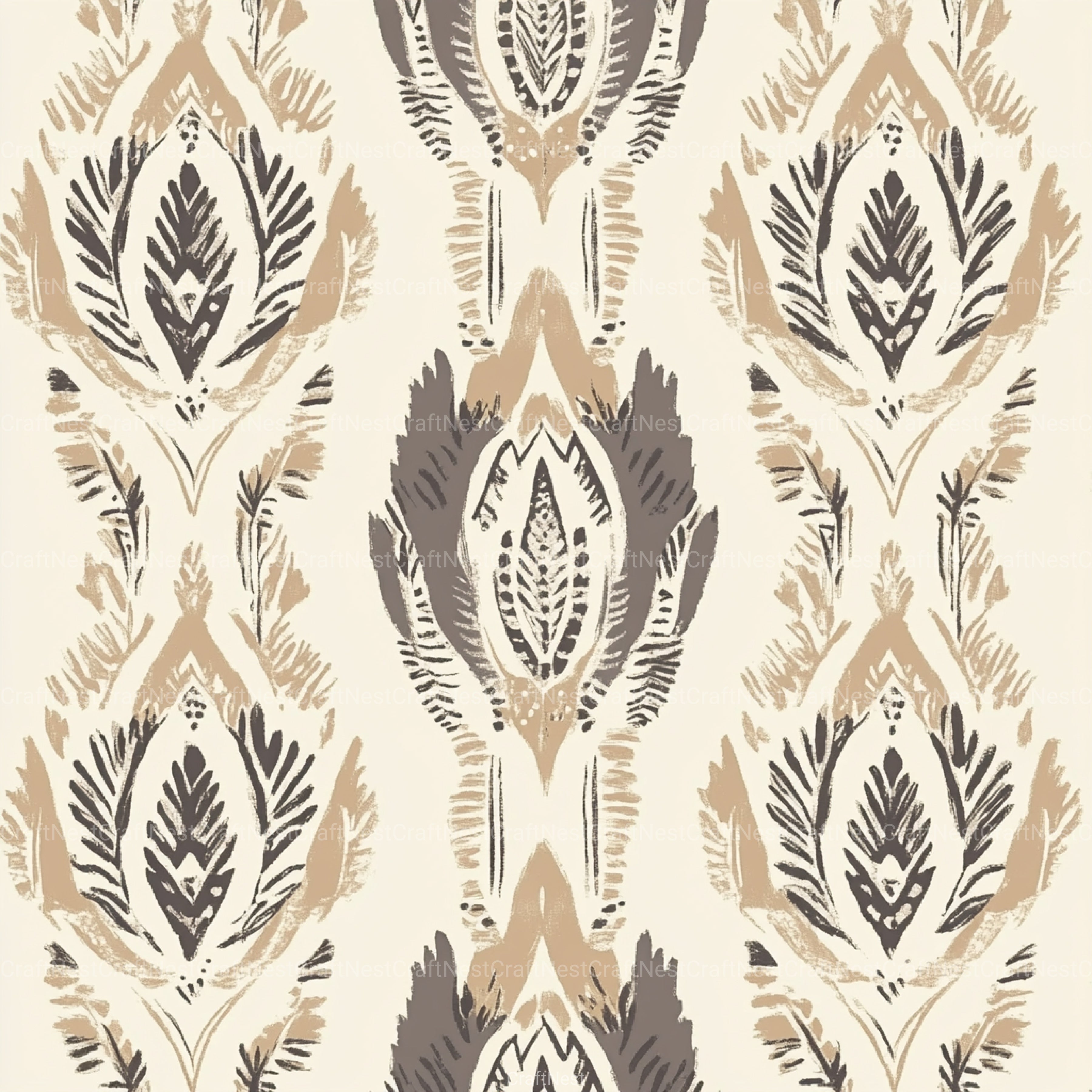 Boho Neutral Pattern Clipart Bundle - CraftNest - Digital Crafting and Art