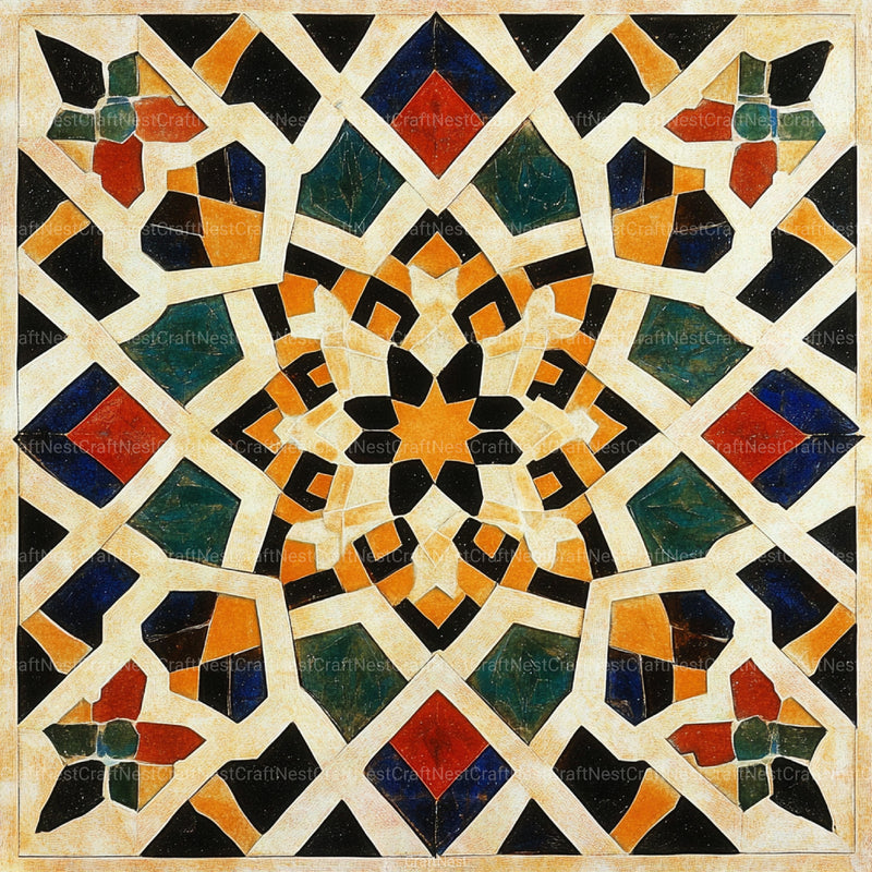 Sacred Geometry Alhambra Patterns Clipart Bundle - CraftNest - Digital Crafting and Art