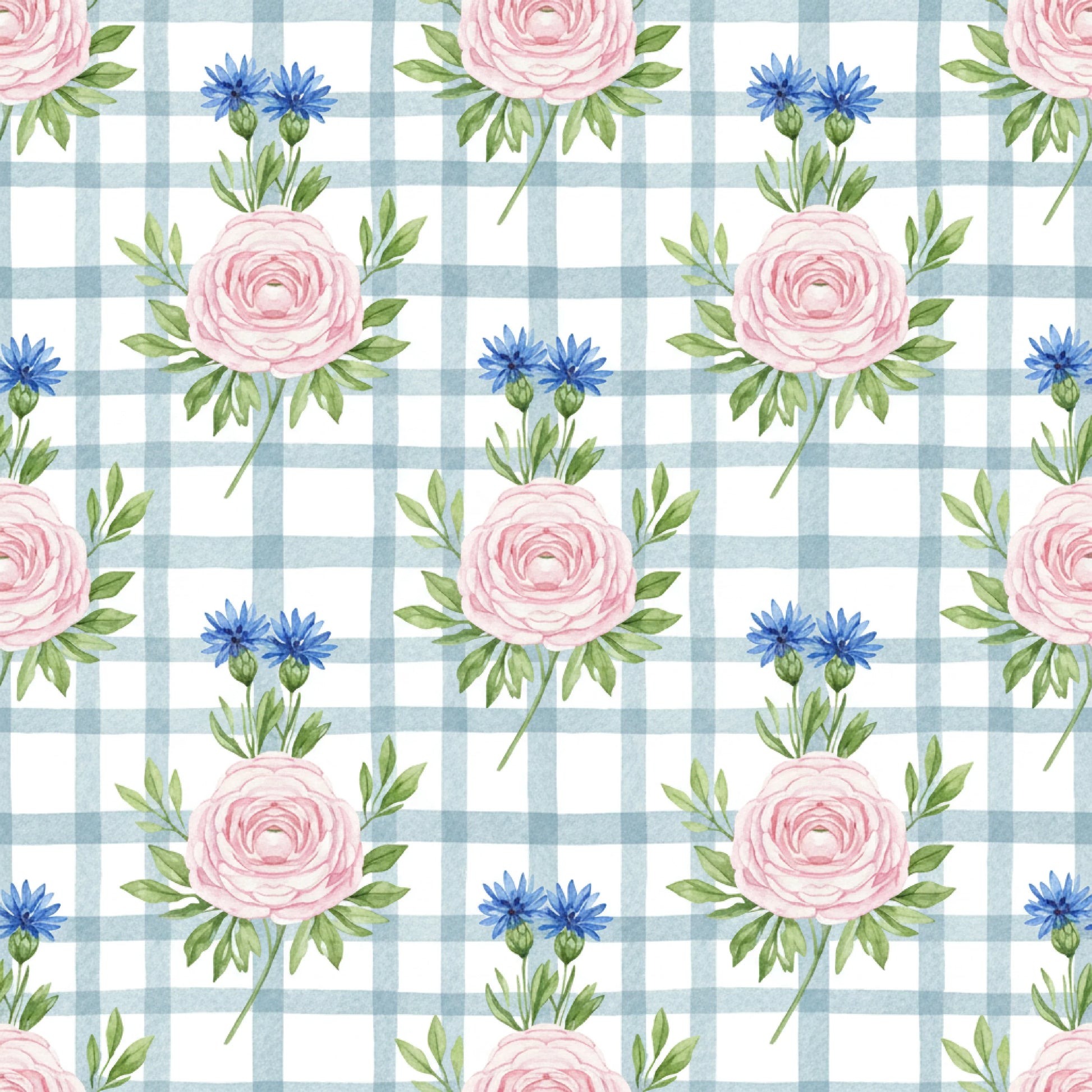 Pink Peonies Seamless Pattern Digital Paper - CraftNest - Digital Crafting and Art